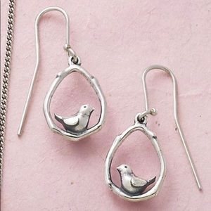 James Avery Sterling silver love birds earrings discontinued design